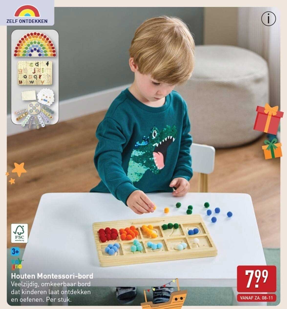 Houten Montessori-bord