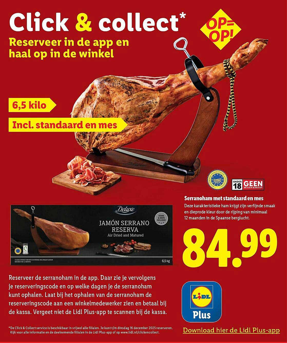 JAMÓN SERRANO RESERVA Air Dried and Matured 6,5 kg