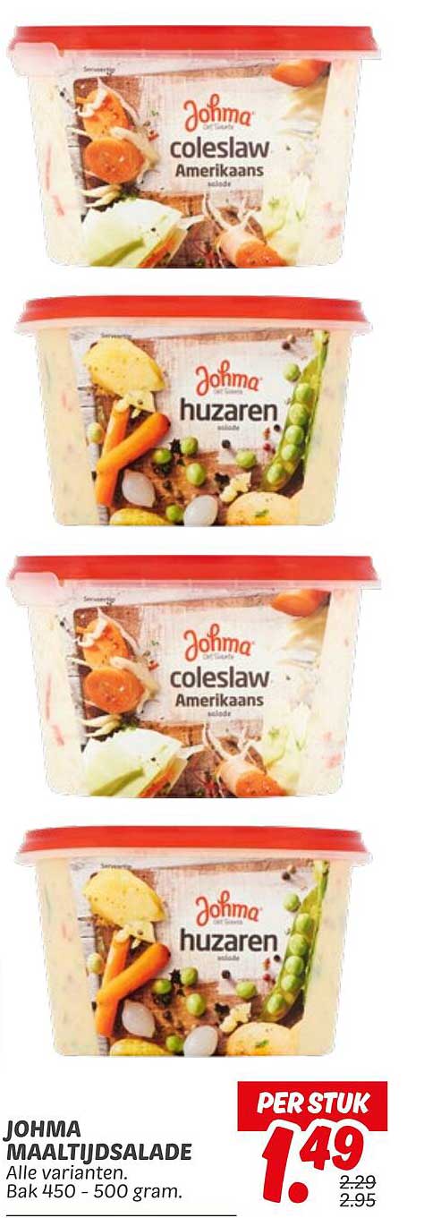 JOHMA MAALTIJDSALADE - PER STUK