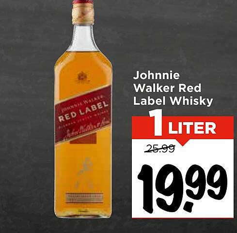 Johnnie Walker Red Label Whisky 1 LITER