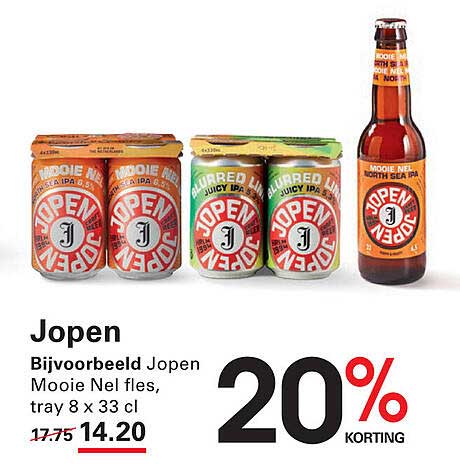 Jopen Mooie Nel fles, tray 8 x 33 cl