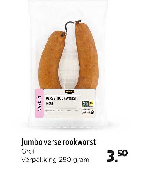 Jumbo verse rookworst