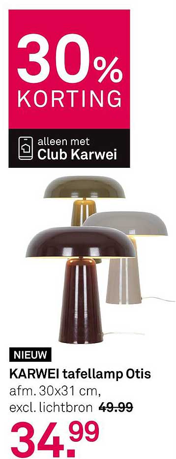 KARWEI tafellamp Otis