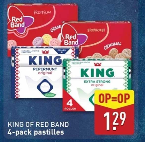 KING OF RED BAND 4-pack pastilles