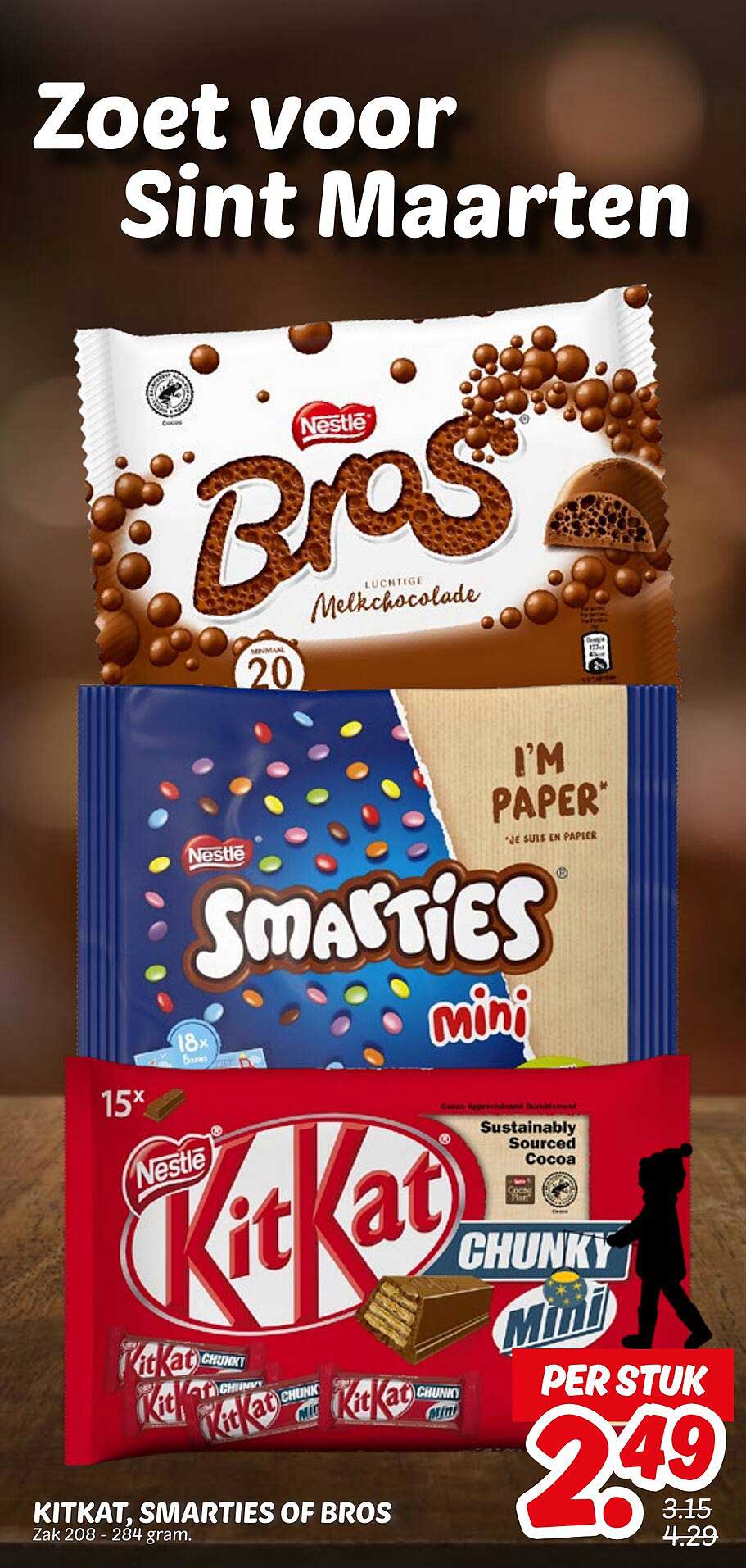 KITKAT, SMARTIES OF BROS