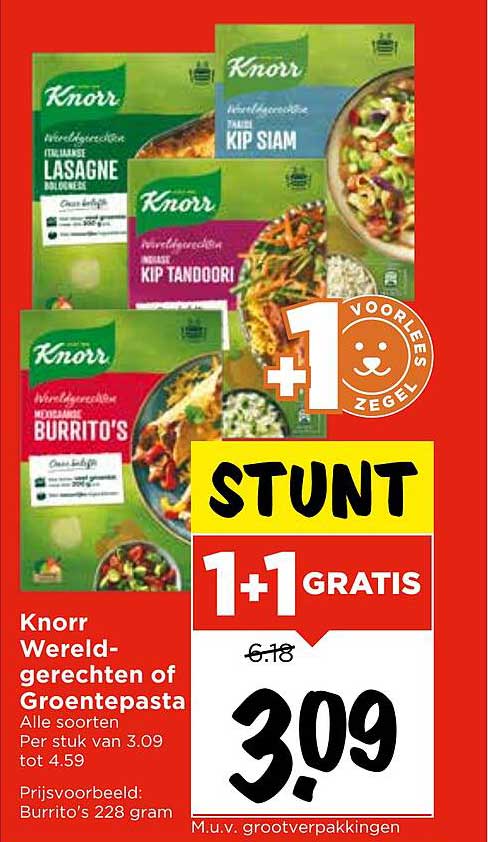 Knorr Wereldgerechten of Groentepasta