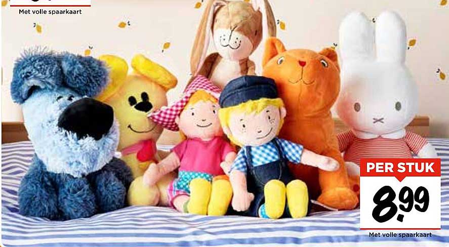 Knuffelprijzen: Slechts €8,99 per stuk!