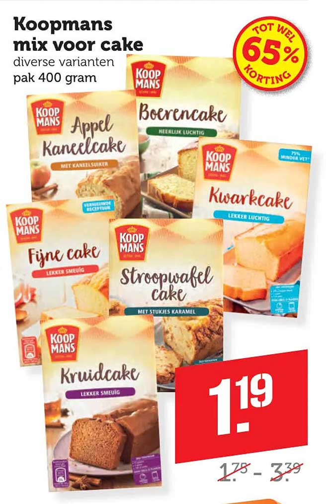 Koopmans mix voor cake