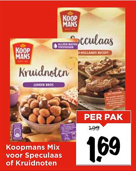 Koopmans Mix voor Speculaas of Kruidnoten