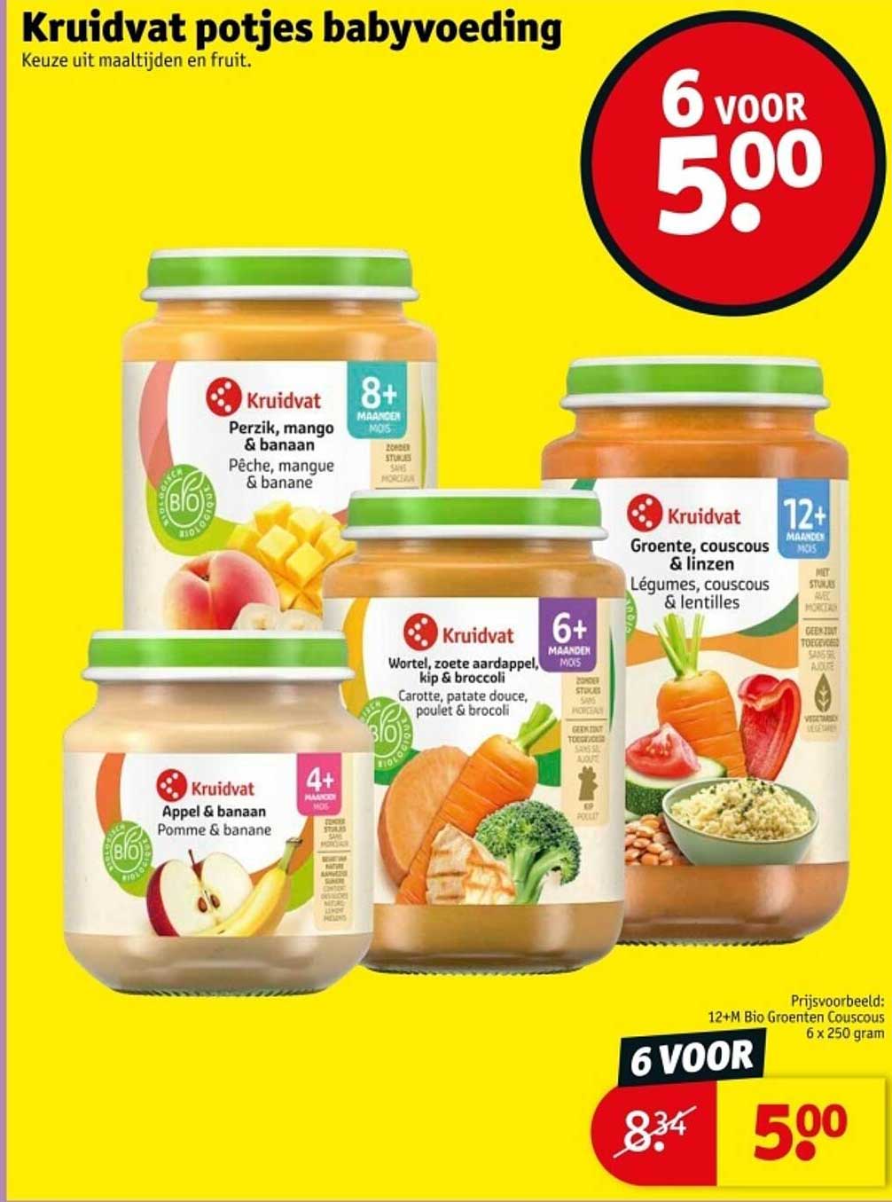 Kruidvat potjes babyvoeding