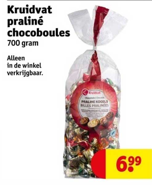 Kruidvat praliné chocoboules 700 gram