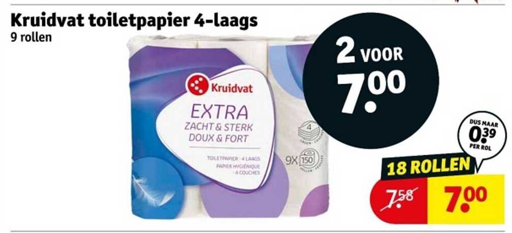 Kruidvat toiletpapier 4-laags