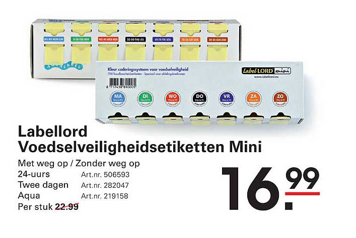 Labellord Voedselveiligheidsetiketten Mini