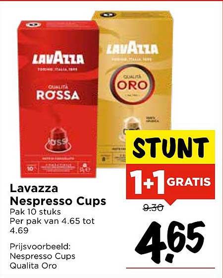 Lavazza Nespresso Cups