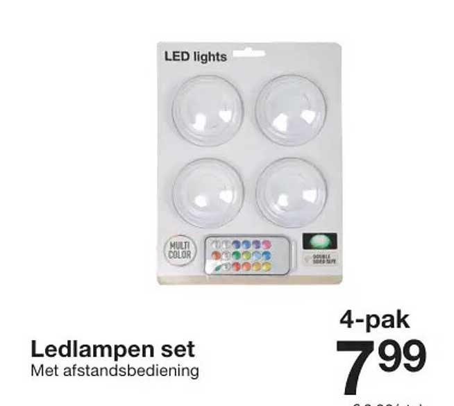 Ledlampen set Met afstandsbediening
