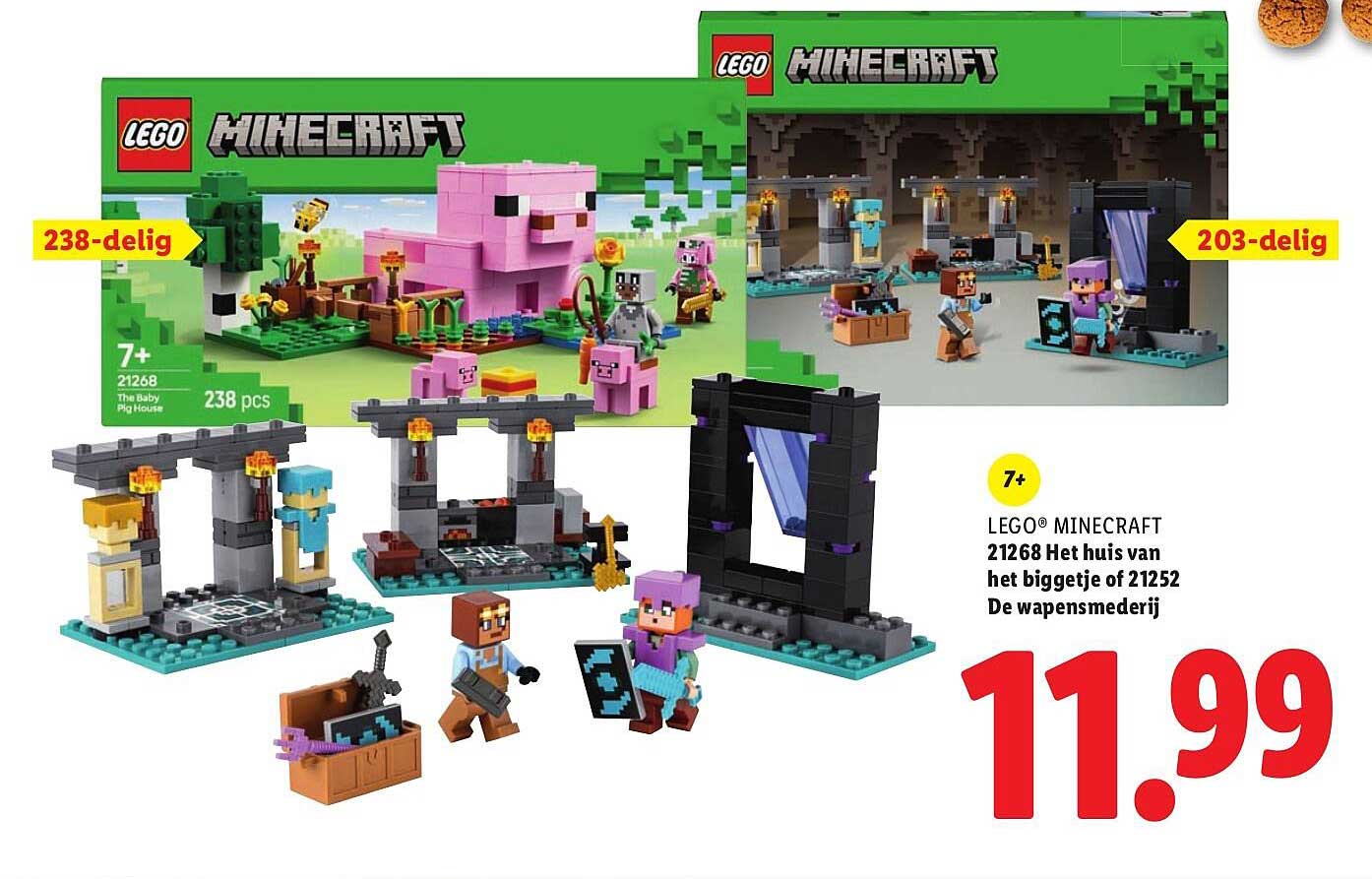 LEGO® MINECRAFT 21268 Het huis van het biggetje of 21252 De wapensmederij