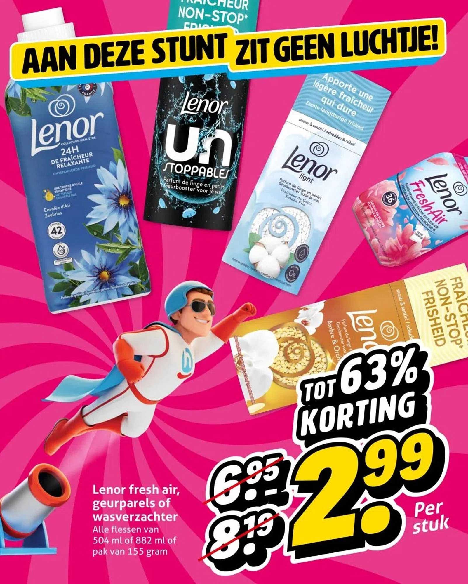 Lenor fresh air, geurparels of wasverzachter