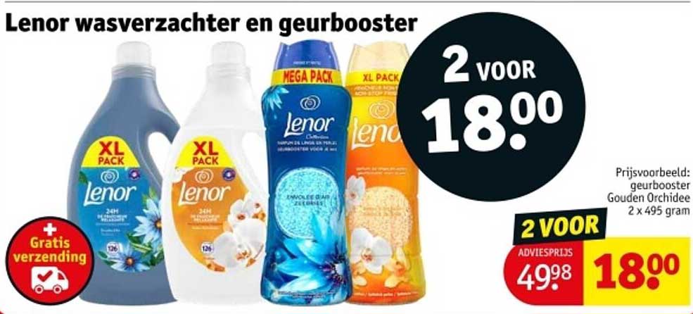 Lenor wasverzachter en geurbooster
