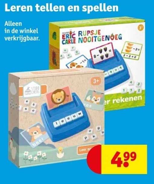 Leren tellen en spellen