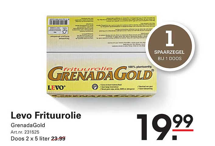 Levo Frituurolie GrenadaGold