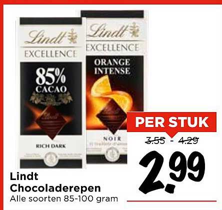 Lindt Chocoladerepen