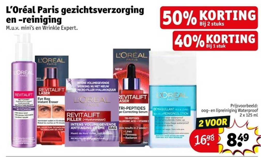 L’Oréal Paris gezichtsverzorging en -reiniging