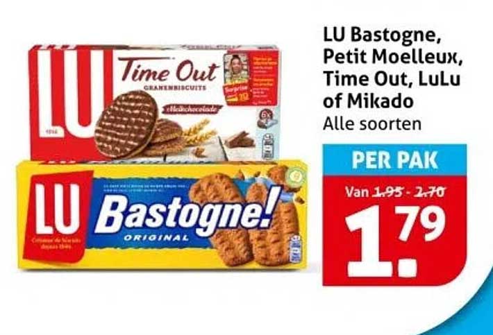 LU Bastogne, Petit Moelleux, Time Out, LuLu of Mikado Alle soorten