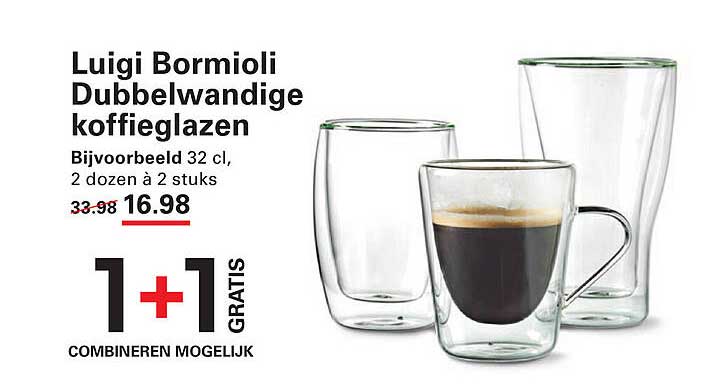 Luigi Bormioli Dubbelwandige koffieg glazen