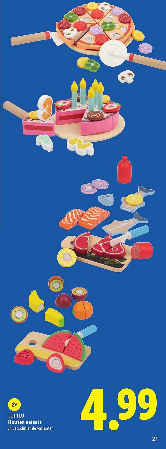 LUPILU Houten eetsets In verschillende varianten