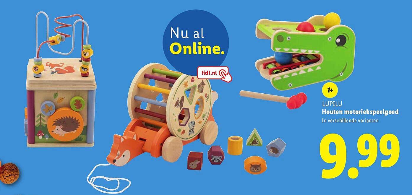 LUPILU Houten motoriekspeelgoed In verschillende varianten