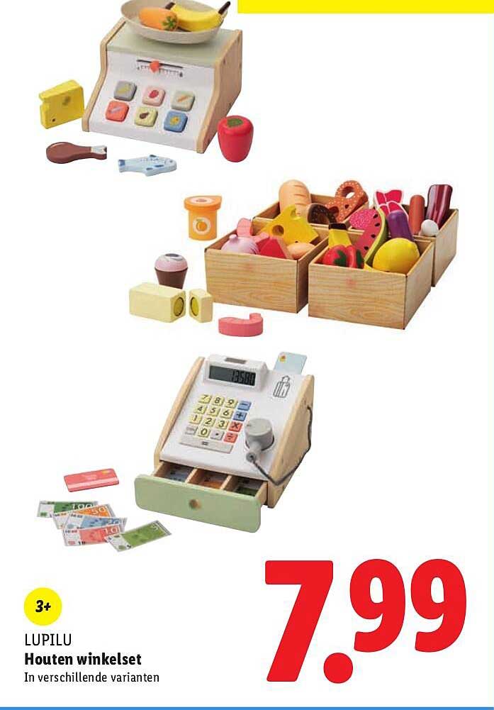 LUPILU Houten winkelset