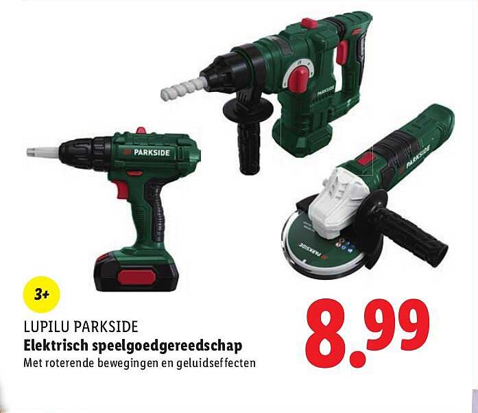 LUPILU PARKSIDE Elektrisch speelgoedgereedschap