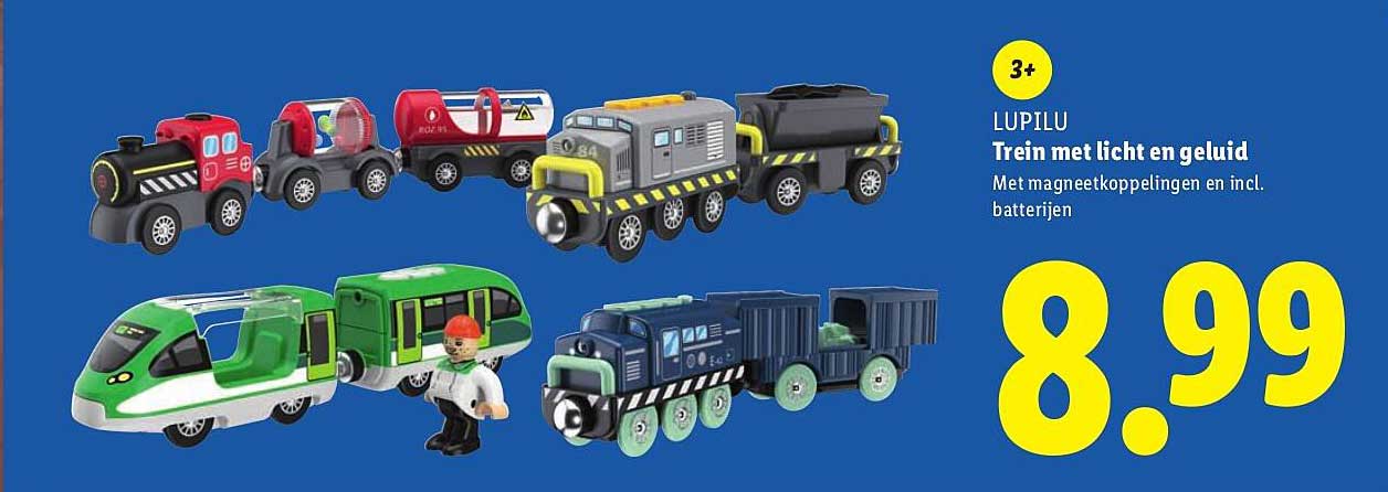 LUPILU Trein met licht en geluid