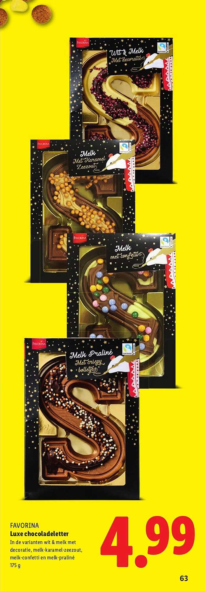 Luxe chocoladeletter