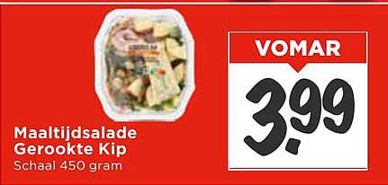 Maaltijdsalade Gerookte Kip