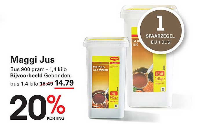 Maggi Jus Bus 900 gram - 1,4 kilo