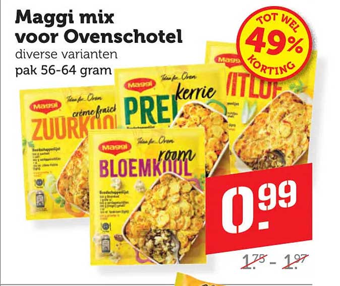 Maggi mix voor Ovenschotel