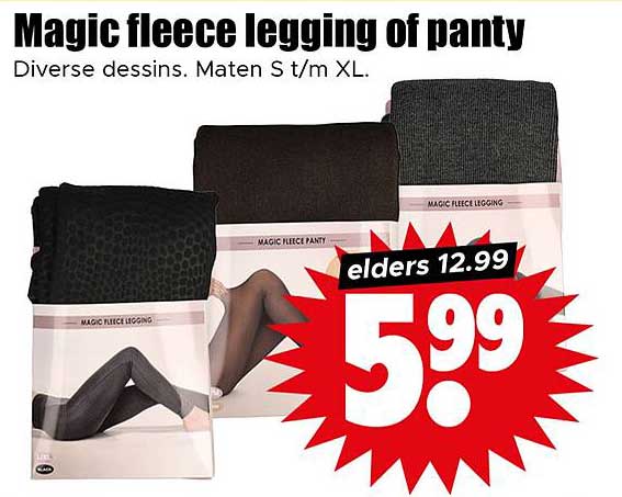 Magic fleece legging of panty