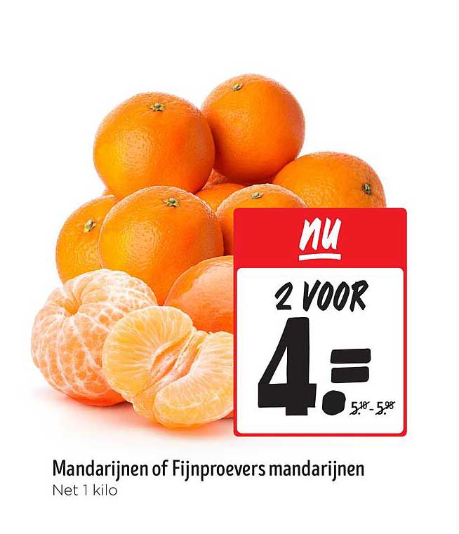 Mandarijnen of Fijnproevers mandarijnen