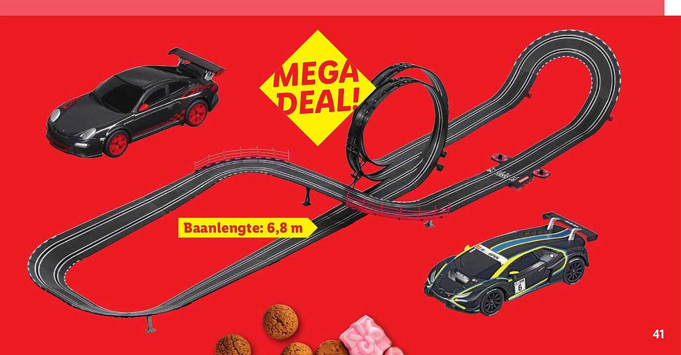Mega Deal: Autoschalenbaan met een lengte van 6,8 m