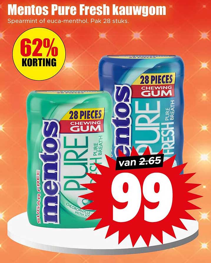 Mentos Pure Fresh kauwgom