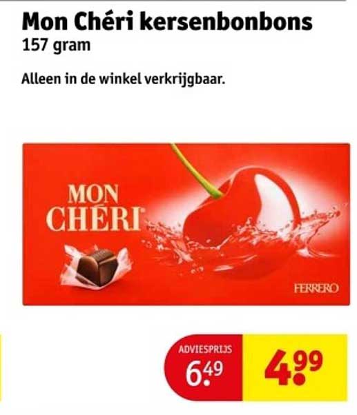 Mon Chéri kersenbonbons 157 gram