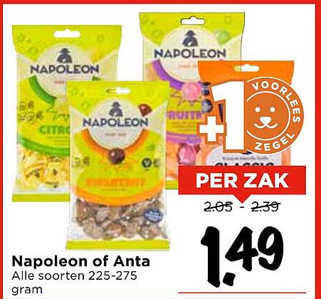 Napoleon of Anta Alle soorten 225-275 gram