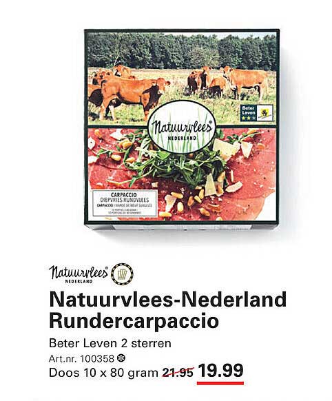 Natuurvlees-Nederland Rundercarpaccio