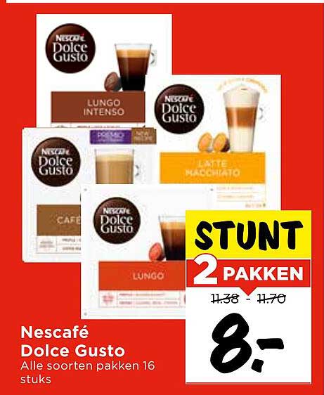 Nescafé Dolce Gusto - Alle soorten pakken 16 stuks