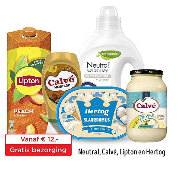 Neutral, Calvé, Lipton en Hertog