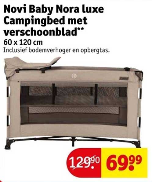 Novi Baby Nora luxe Campingbed met verschoonblad**