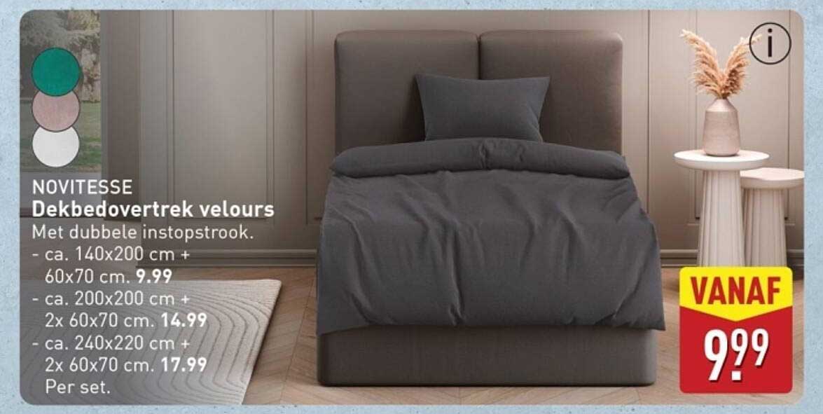 NOVITESSE Dekbedovertrek velours