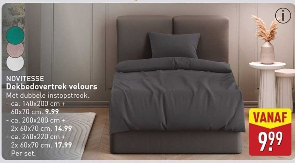 NOVITESSE Dekbedovertrek velours