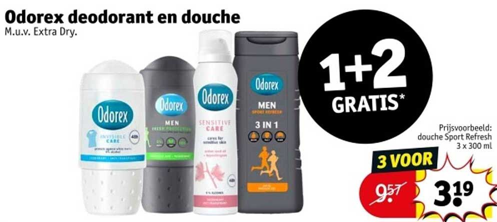 Odorex deodorant en douche M.u.v. Extra Dry.